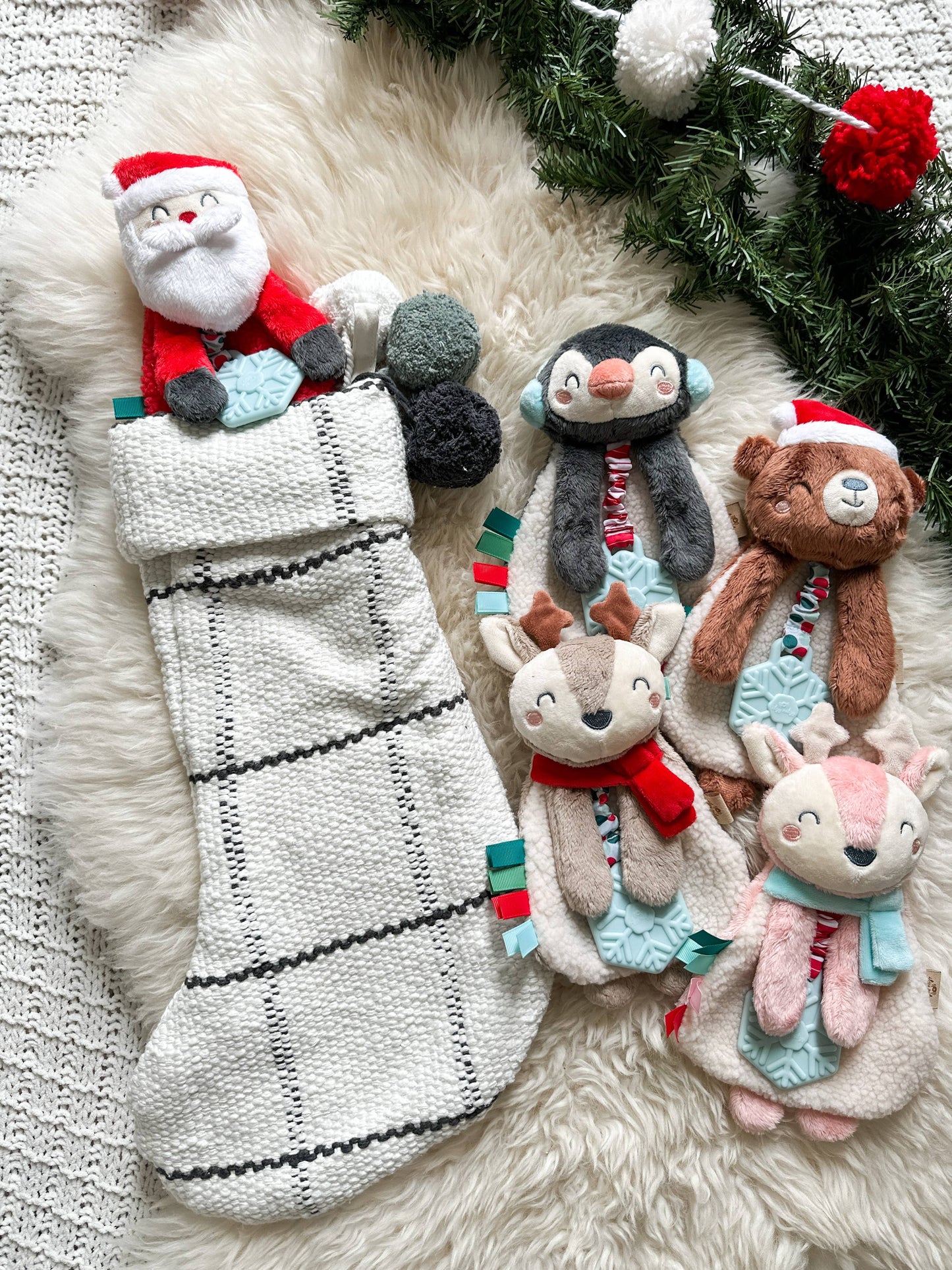 Holiday Itzy Lovey™ Plush + Teether Toy