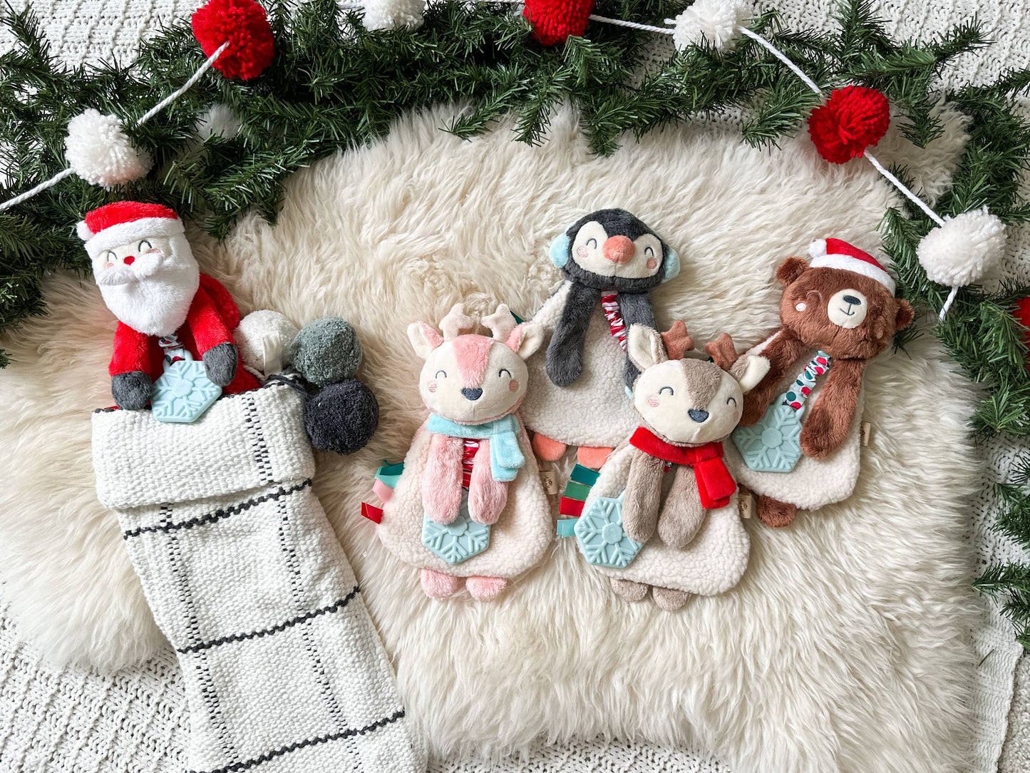 Holiday Itzy Lovey™ Plush + Teether Toy